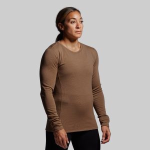 Women's Ridgeline Merino Thermal Top 240 (Coyote Brown)