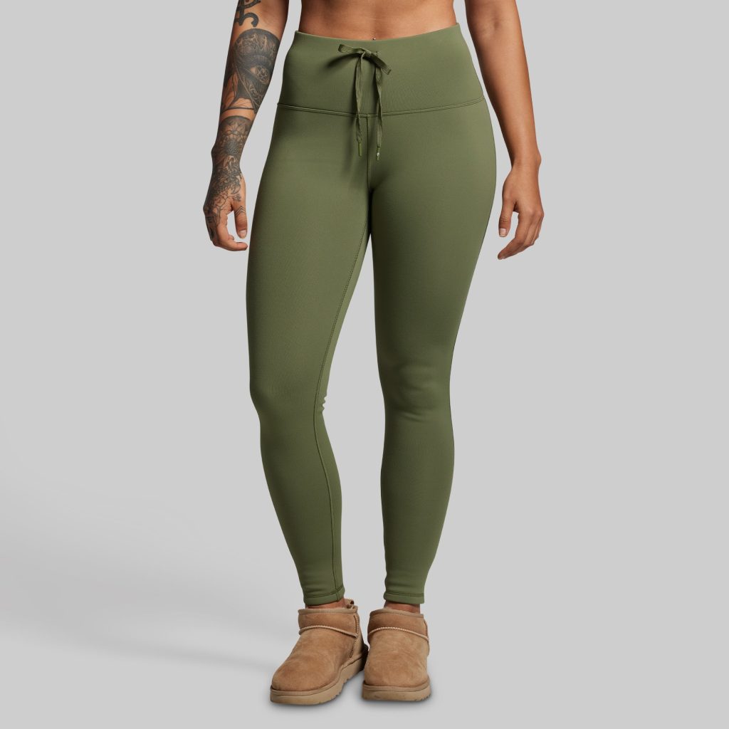 Fleece Lined Legging (Deep Green)