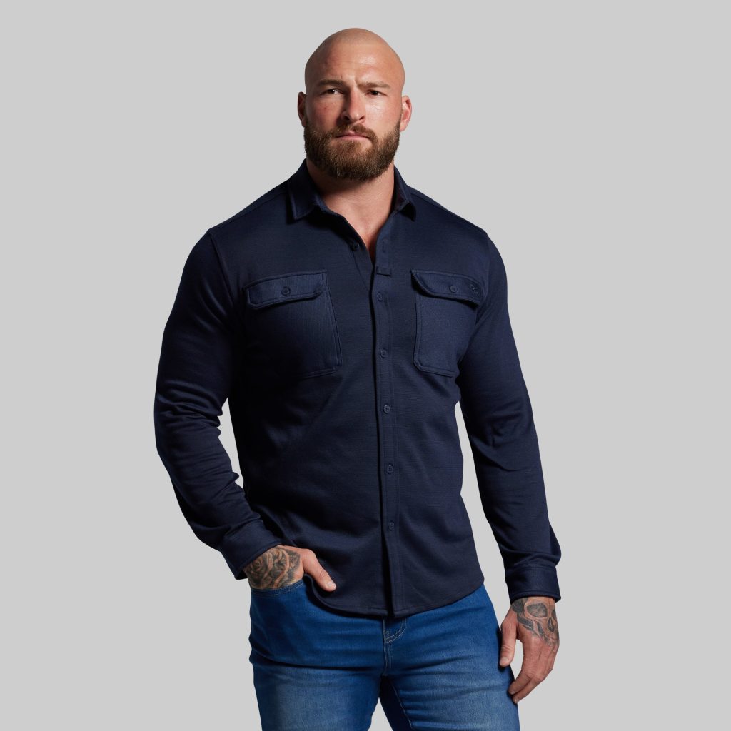 Woodsman Stretchy Flannel (BP Navy)