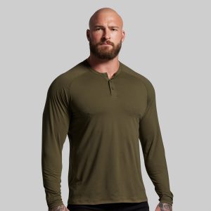 BP Premium Basic Henley (OD Green)