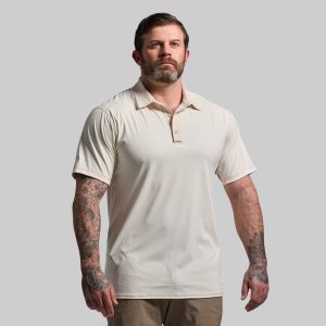 Men's Tek Polo (Oatmeal Check)