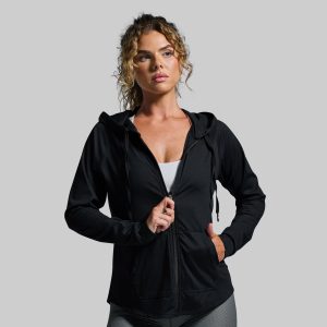 Weekender Zip Up Hoodie (Black)