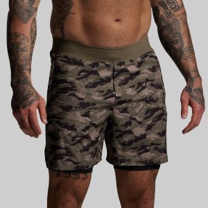 Versatile Short w/ Compression 7 (Mountain Camo)