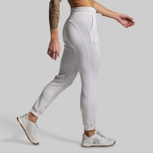 Women's Lounge Lux Jogger (White)