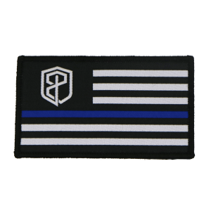 Born Primitive Velcro Flag Patch (Thin Blue Line)