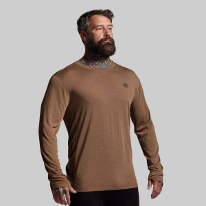 Ridgeline Merino Thermal Top 165 (Coyote Brown)