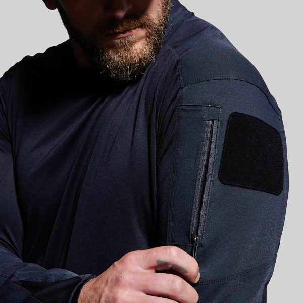 Long Sleeve Op Top (Police Blue)