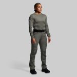 Women's Long Sleeve Op Top (Ranger Green)