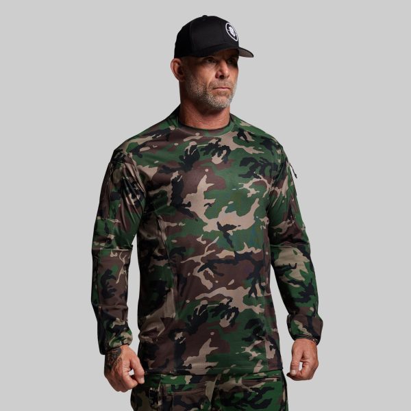 Long Sleeve Op Top (Woodland)