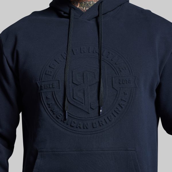 American Original Embossed Men's Unmatched Hoodie (BP Navy)