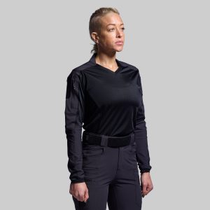 Women's Long Sleeve Op Top Pro (Black)
