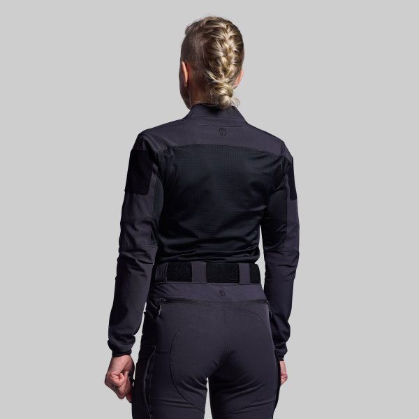 Women's Long Sleeve Op Top Pro (Black)