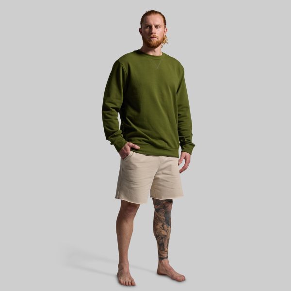 Men's Unmatched Crew Sweatshirt (Military Green)