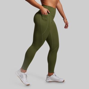 Synergy Full Length Legging w/ Pockets 2.0 (Olive)