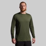 Athleisure Long Sleeve Crew (Tactical Green)