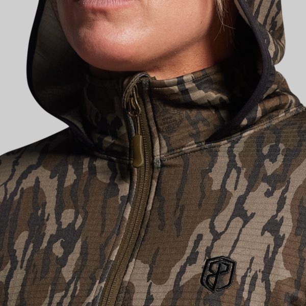 Women's Quiver Half Zip Hoodie 2.0 (Mossy Oak® Original Bottomland®)