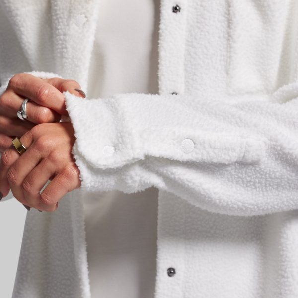 Between the Lines Fleece Jacket (Blanc)