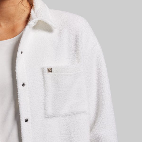 Between the Lines Fleece Jacket (Blanc)